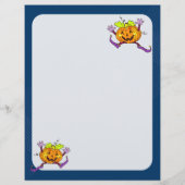 ハロウィンのかぼちゃのスクラップブッキングペーパー2 チラシ (裏面)