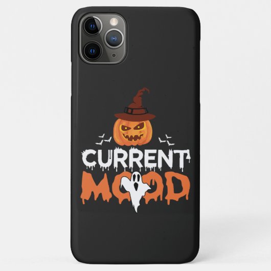 ハロウィンのかぼちゃのバット 現在の気分 ホラー Case-Mate iPhoneケース (裏面)