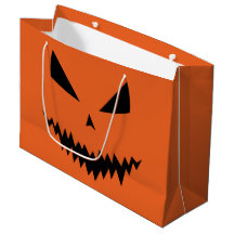 ハロウィンのかぼちゃのランタン 黒い顔 オレンジ