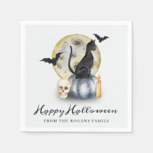 ハロウィンのかぼちゃの猫