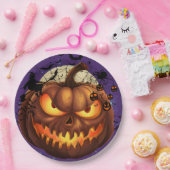 ハロウィンのかぼちゃの紙皿 🎃 ペーパープレート (パーティー)