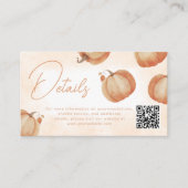 ハロウィンのかぼちゃの詳細 エンクロージャーカード (正面)