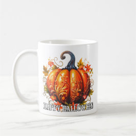 ハロウィンのかぼちゃの飾り コーヒーマグカップ