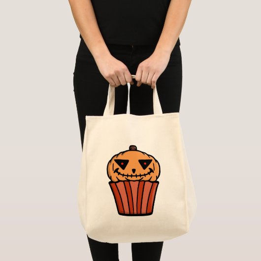 ハロウィンのかぼちゃカップケーキ トートバッグ (正面(商品))