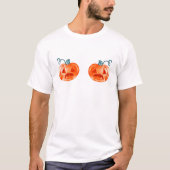 ハロウィンのかぼちゃブラ、彼氏への面白いギフト Tシャツ (正面)