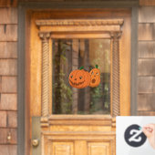 ハロウィンのかぼちゃペア ウィンドウサイン (ホームデコレーション)