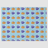 ハロウィンのかぼちゃ と 猫 薄葉紙 (正面)