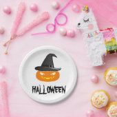 ハロウィンのかぼちゃ ペーパープレート (パーティー)