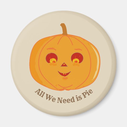 ハロウィンのかぼちゃ マグネット (正面)