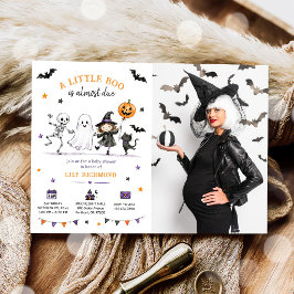 ハロウィンのかぼちゃ リトルブー ベビーシャワーの写真 招待状