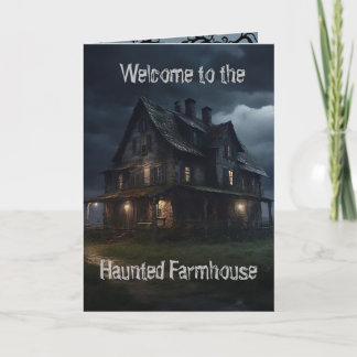 ハロウィンのかやしこわれた農家のカード シーズンカード