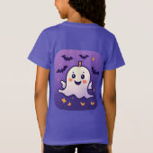 ハロウィン🦇のかわいいおばけとジャック・オ・ランタン Tシャツ (裏面)