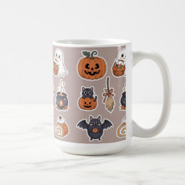 ハロウィンのかわいいおばけのトリックアンドトリート コーヒーマグカップ