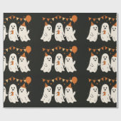 ハロウィンのかわいいおばけ その ラッピングペーパー (フラット)