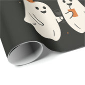 ハロウィンのかわいいおばけ その ラッピングペーパー (ロールコーナー)