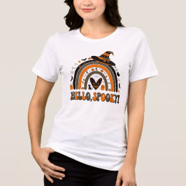 ハロウィンのかわいいお化け トライブレンドTシャツ