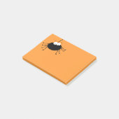 ハロウィンのかわいいくもの後it®ノート ポストイット (アングル)