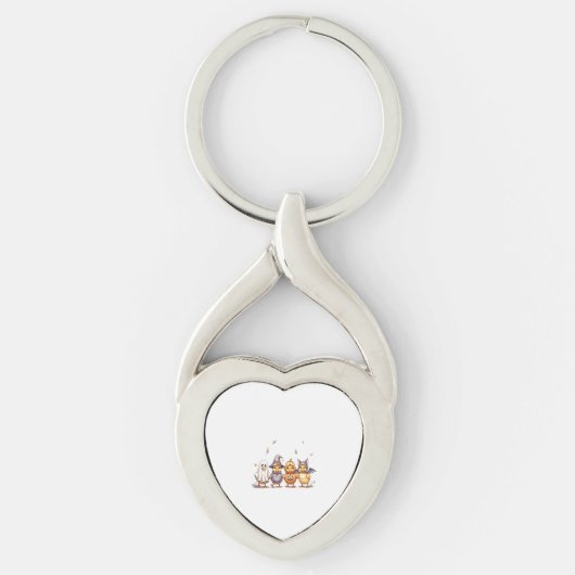 ハロウィンのかわいいアヒルの衣装 キーホルダー (正面)