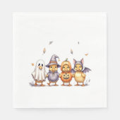 ハロウィンのかわいいアヒルの衣装 スタンダードランチョンナプキン (正面)