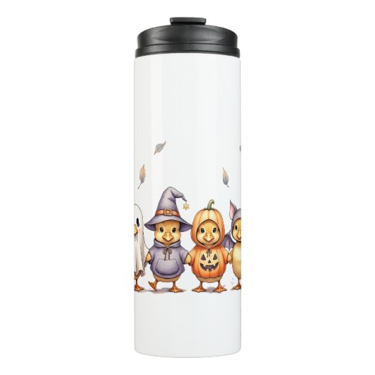 ハロウィンのかわいいアヒルの衣装 タンブラー (正面)