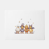 ハロウィンのかわいいアヒルの衣装 ドアマット (正面)