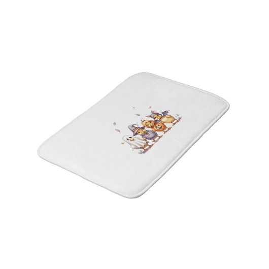 ハロウィンのかわいいアヒルの衣装 バスマット (アングル)