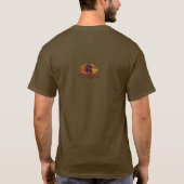 ハロウィンのかわいいアライグマとカボチャ Tシャツ (裏面)