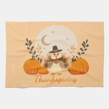 ハロウィンのかわいいオレンジ七面鳥のかぼちゃ 