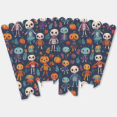 ハロウィンのかわいいカボチャ頭 フェイバーボックス (見開き)