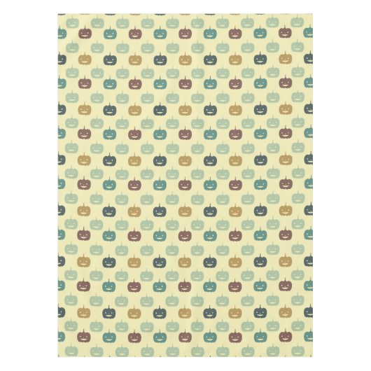 ハロウィンのかわいいカボチャ テーブルクロス (正面)