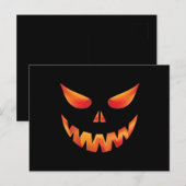 ハロウィンのかわいいカボチャ ポストカード (正面/裏面)