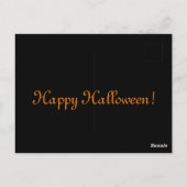 ハロウィンのかわいいカボチャ ポストカード (裏面)