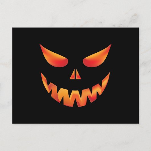 ハロウィンのかわいいカボチャ ポストカード (正面)