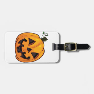 ハロウィンのかわいいカボチャTシャツ ラゲッジタグ