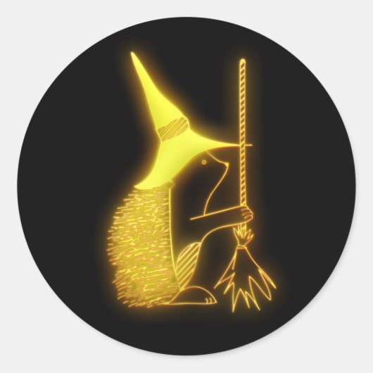 ハロウィンのかわいいシール ラウンドシール (正面)