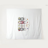 ハロウィンのかわいいバニーの衣装 タペストリー (正面(横))