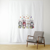 ハロウィンのかわいいバニーの衣装 タペストリー (インサイチュ)