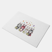 ハロウィンのかわいいバニーの衣装 ドアマット (アングル)