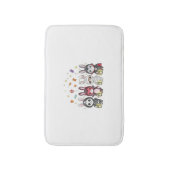 ハロウィンのかわいいバニーの衣装 バスマット (正面縦)