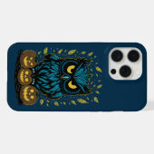 ハロウィンのかわいいフクロウ iPhoneケース (裏面横)