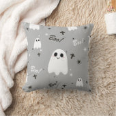 ハロウィンのかわいいブー柄 クッション (ブランケット)