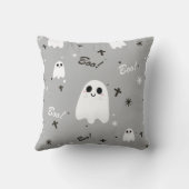 ハロウィンのかわいいブー柄 クッション (裏面)