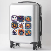 ハロウィンのかわいいホラーアイコン コレクション 👻 シール (スーツケース)