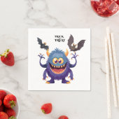 ハロウィンのかわいいモンスター スタンダードカクテルナプキン (インサイチュ)