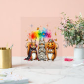 ハロウィンのかわいいリスの衣装 アクリルサイン (ウェディング)