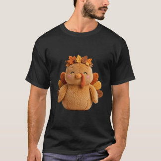 ハロウィンのかわいい七面鳥 Tシャツ