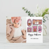 ハロウィンのかわいい子供の写真　ハッピーハロウィン シーズンカード (スタンド正面)