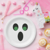 ハロウィンのかわいい幽霊の紙皿 ペーパープレート (パーティー)