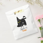 ハロウィンのかわいい怖い猫と魔女帽子 フェイバーバッグ (封をした状態)