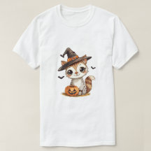 ハロウィンのかわいい猫とカボチャ